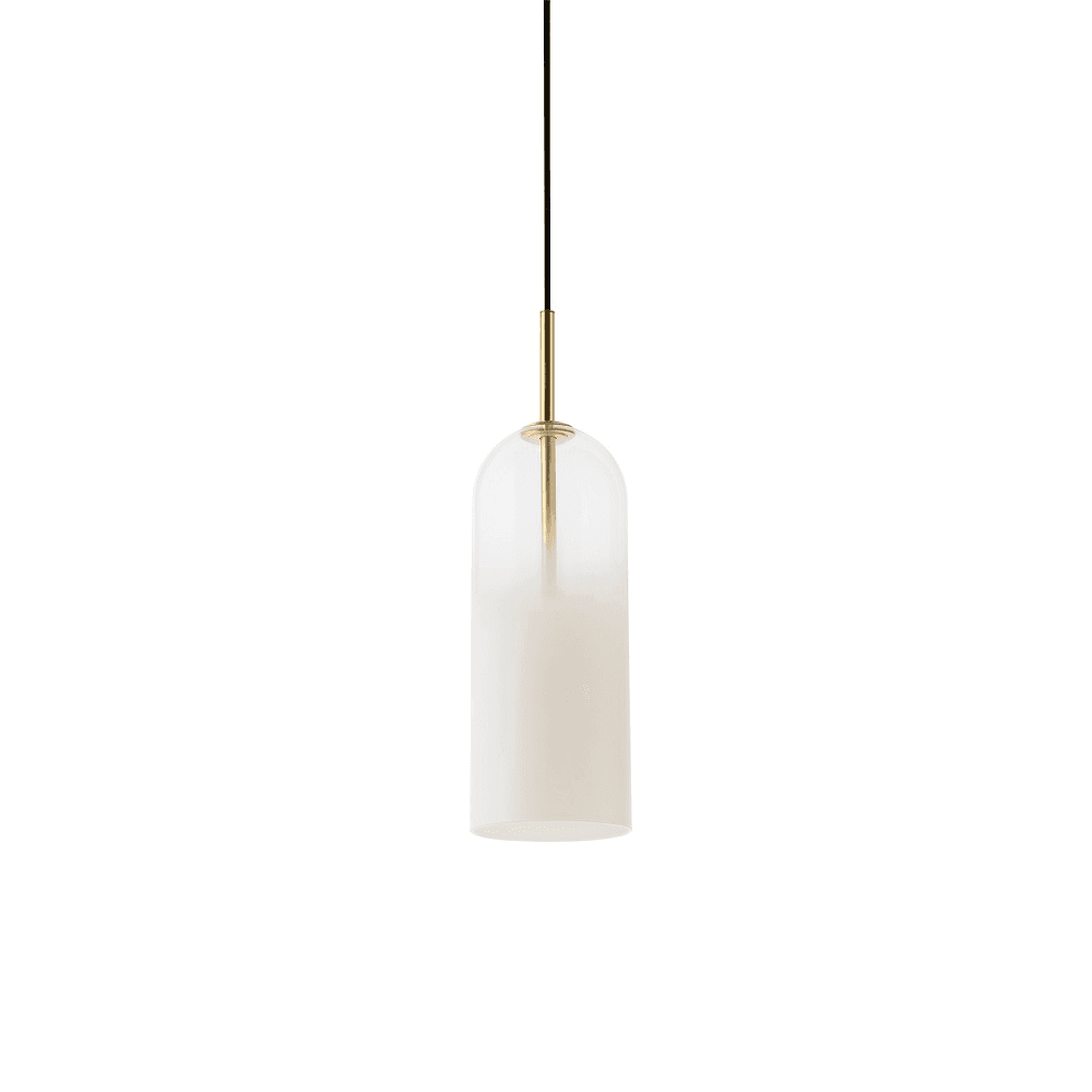 Ombre 1 Light Glass Pendant - Small in White-img-2