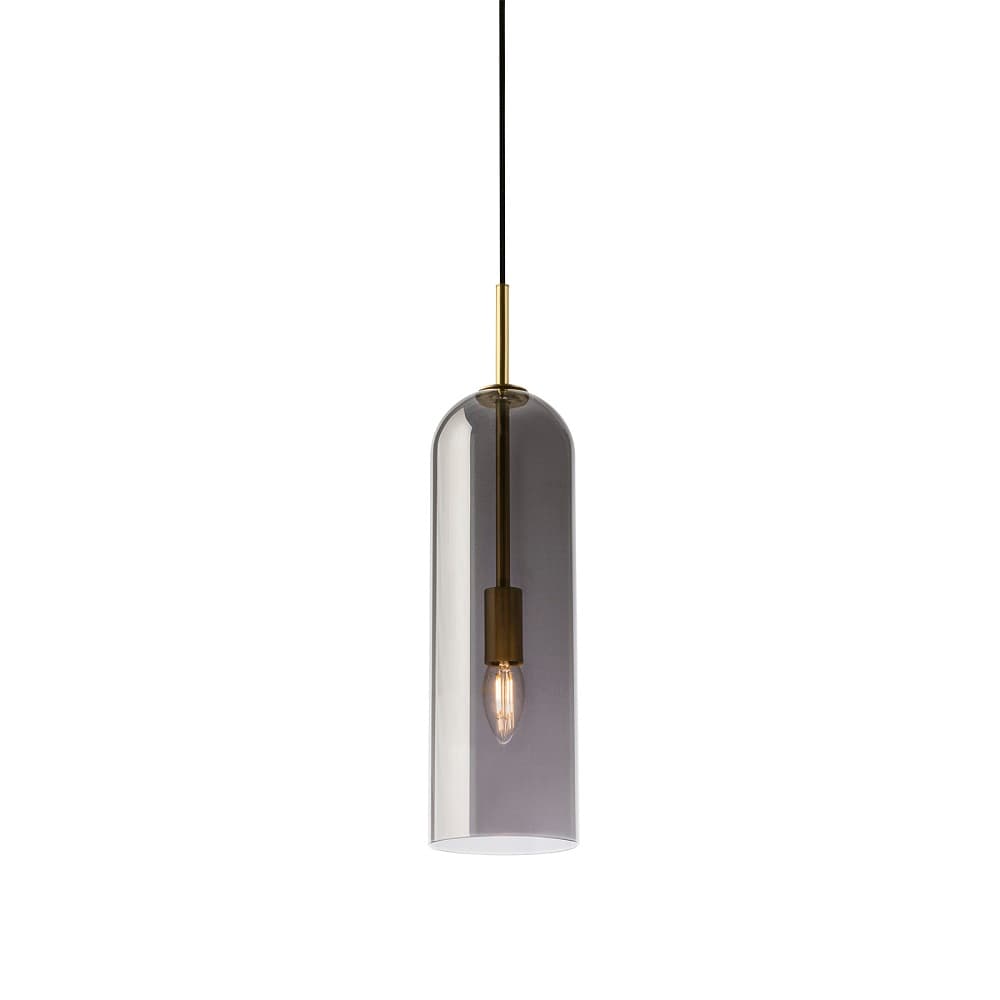 Ombre Glass Pendant - Large in Smoke-img-1