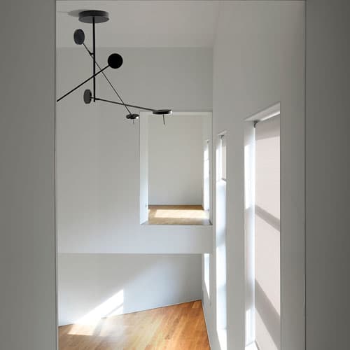 Rolla 3 Light Pendant in Matte Black-img-4