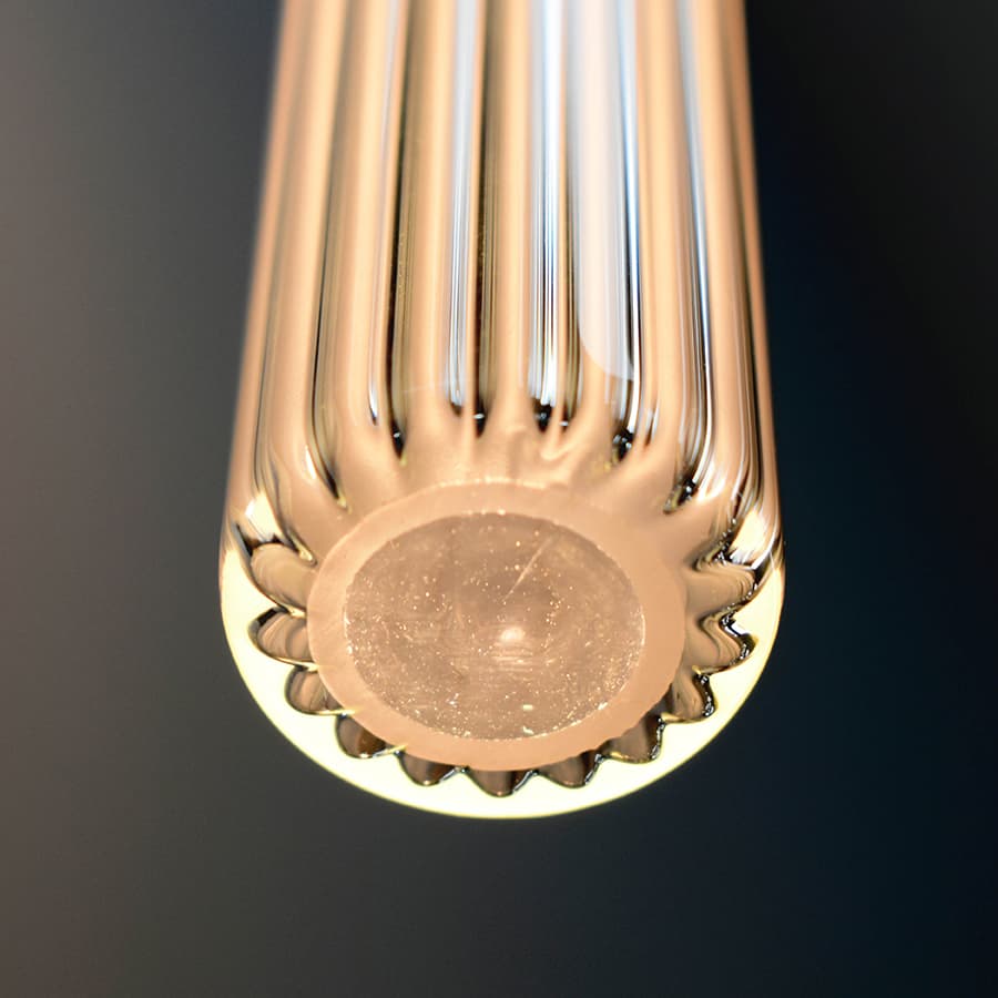Soren Glass Pendant in Matte Gold-img-3