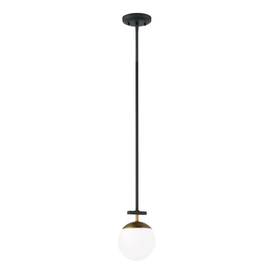 Johnson 1 Light Pendant in Aged Gold & Black-img-2