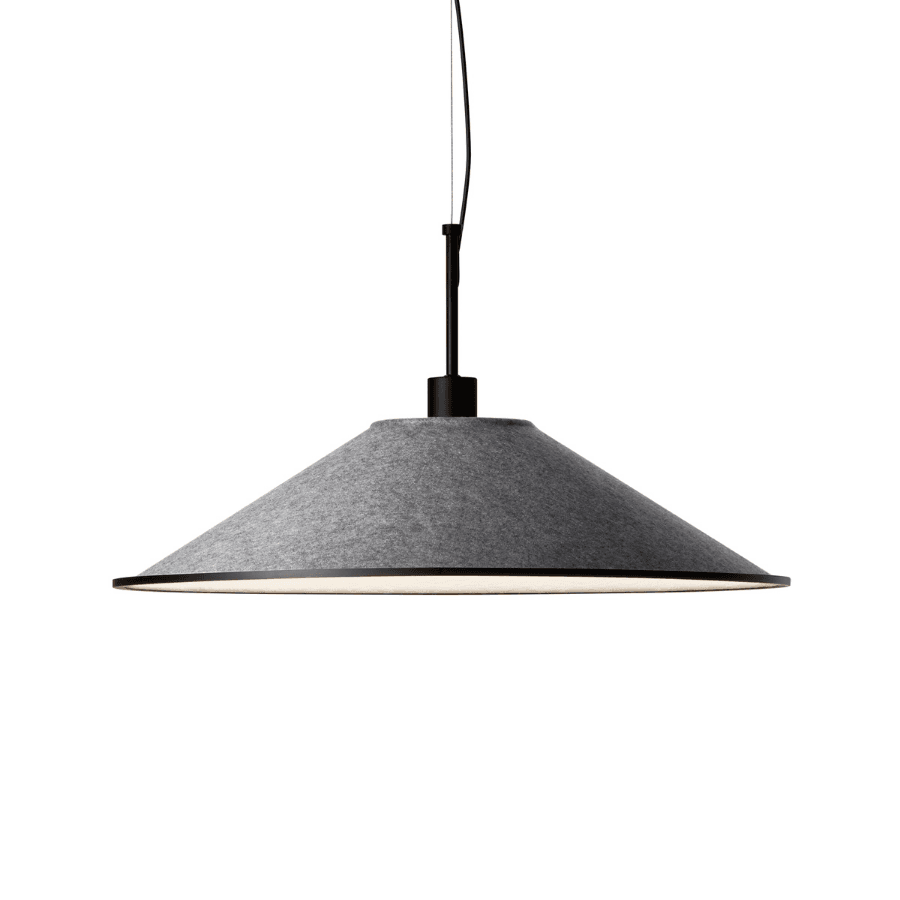 Yonda LED Fabric Pendant in Light Grey-img-1