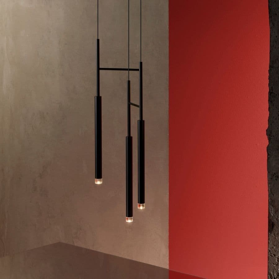 Candella 3 Light Pendant in Black-img-1