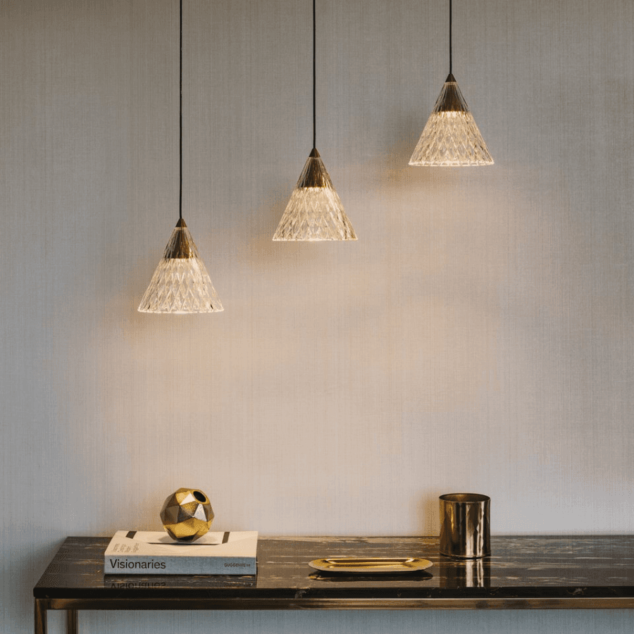 Carla 1 Light Pendant in Painted Gold & Polished Brass-img-1