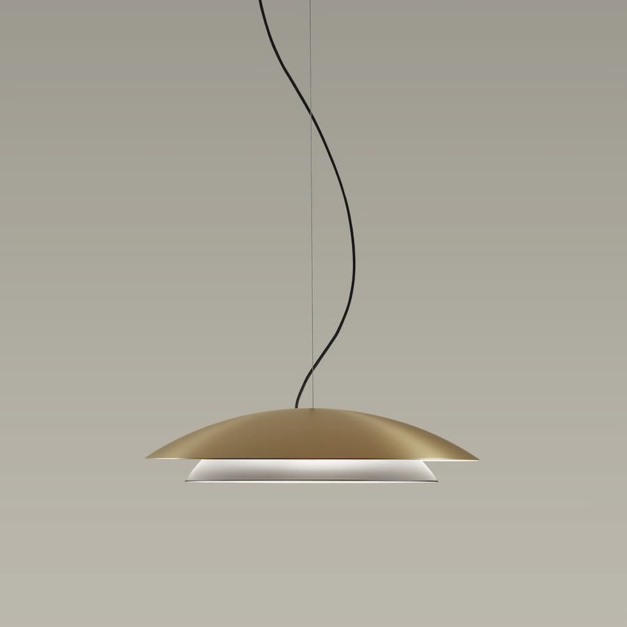 Pablo LED Pendant - 48cm in Matte Gold-img-1
