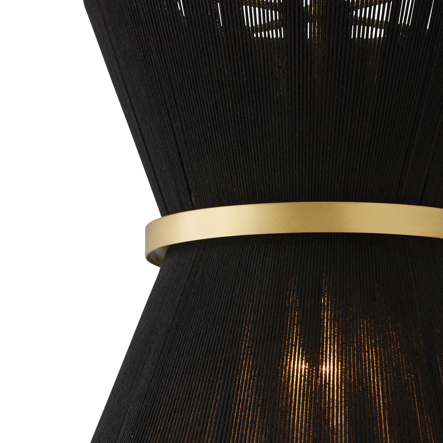 Fisher 1 Light Pendant in Black Rope-img-3
