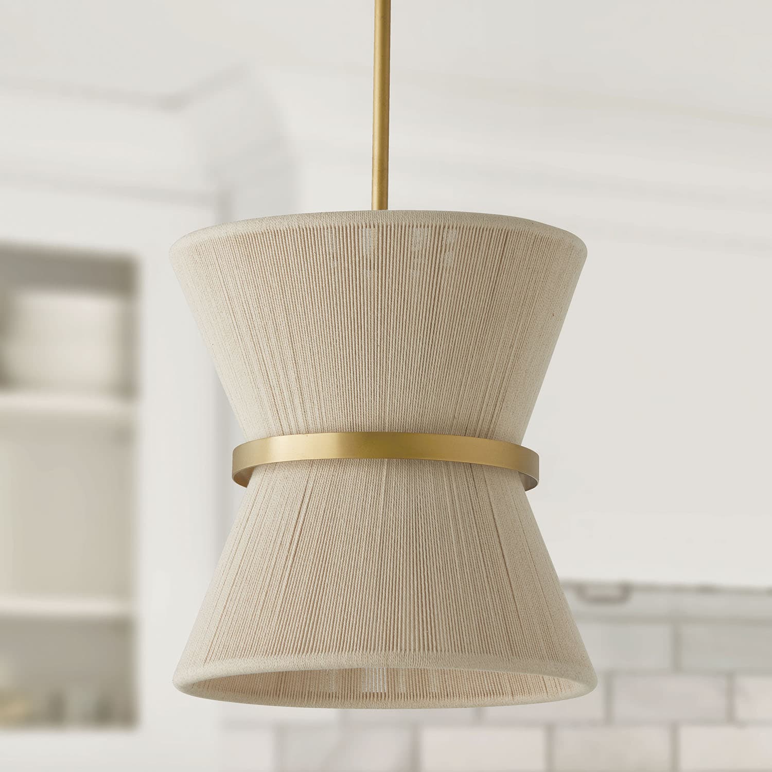 Fisher 1 Light Lantern in Bleached Rope-img-1