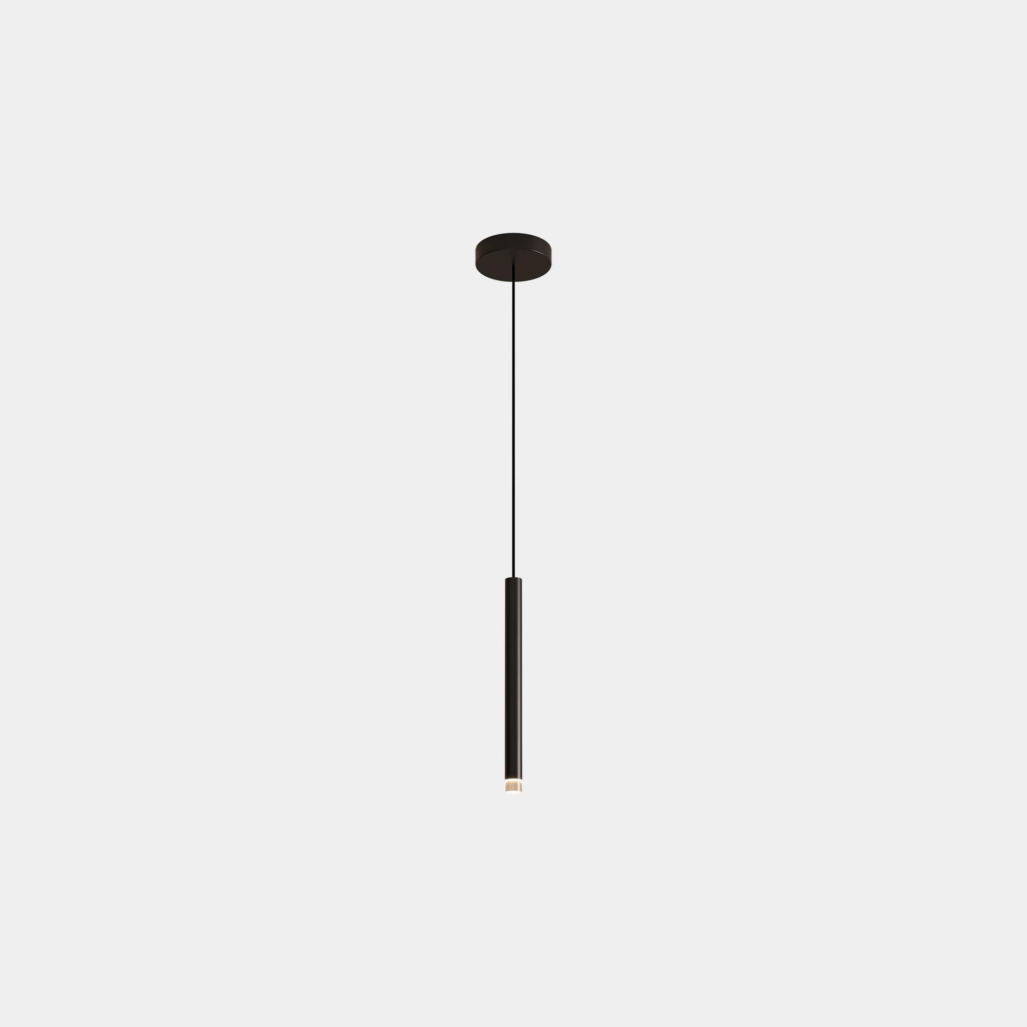 Candella Single LED Pendant - Surface in Black-img-1