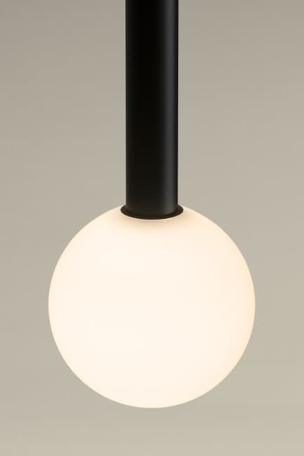 Candella Single LED Pendant - Surface in Black-img-3