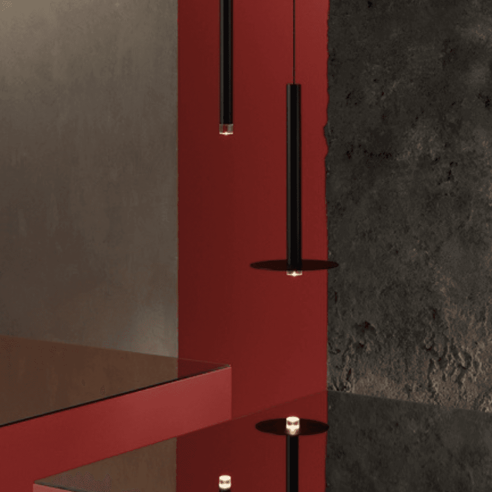 Candella Single LED Pendant - Surface in Black-img-4