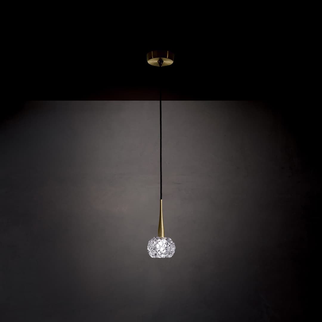 Chiara 1 Light Pendant in Brushed Gold-img-1
