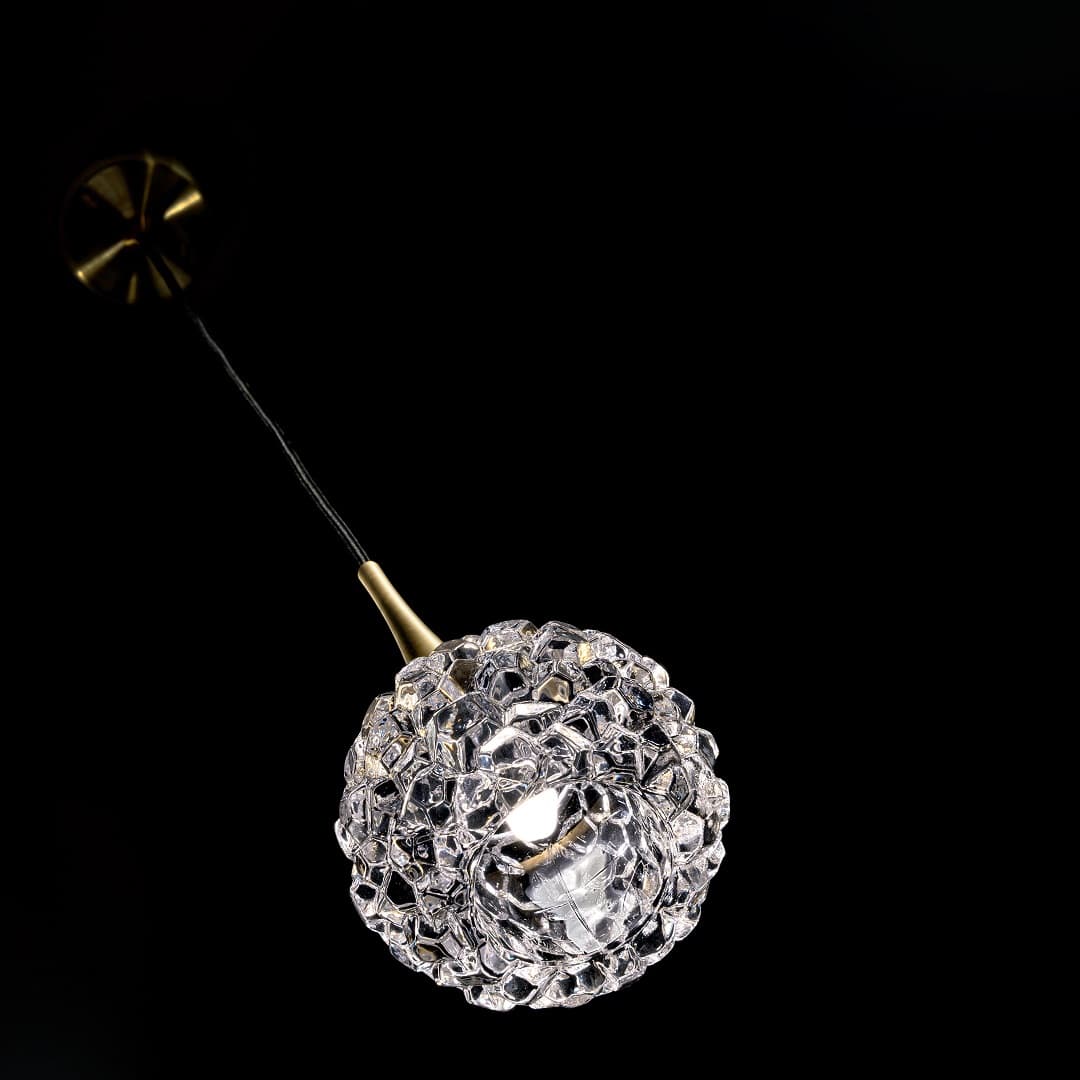 Chiara 1 Light Pendant in Brushed Gold-img-2