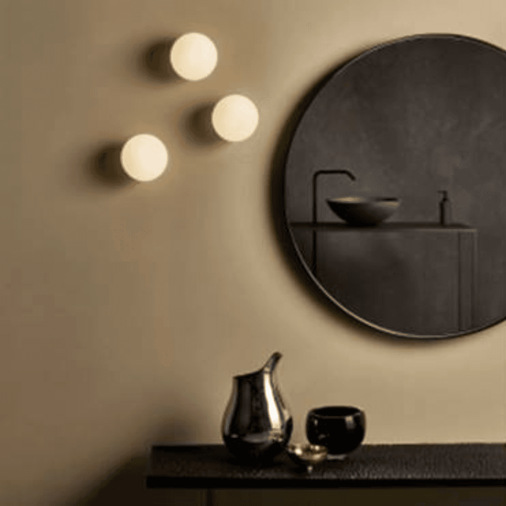 Bagno Opal Sphere Wall Light - 150mm in Black-img-6