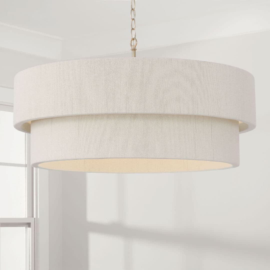 Timmering 4 Light Pendant - Large in Matte Brass-img-3
