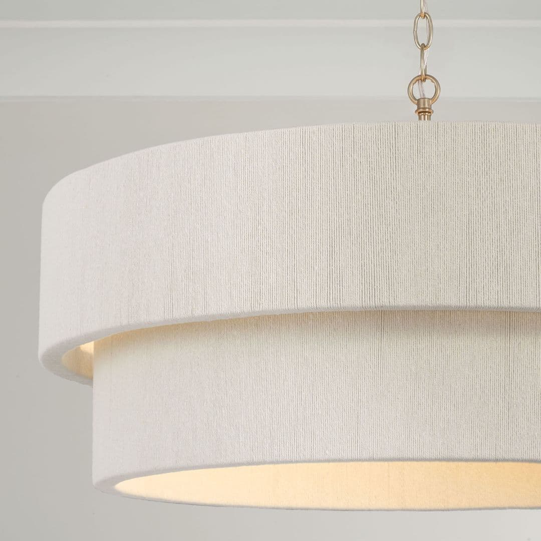 Timmering 4 Light Pendant - Large in Matte Brass-img-4