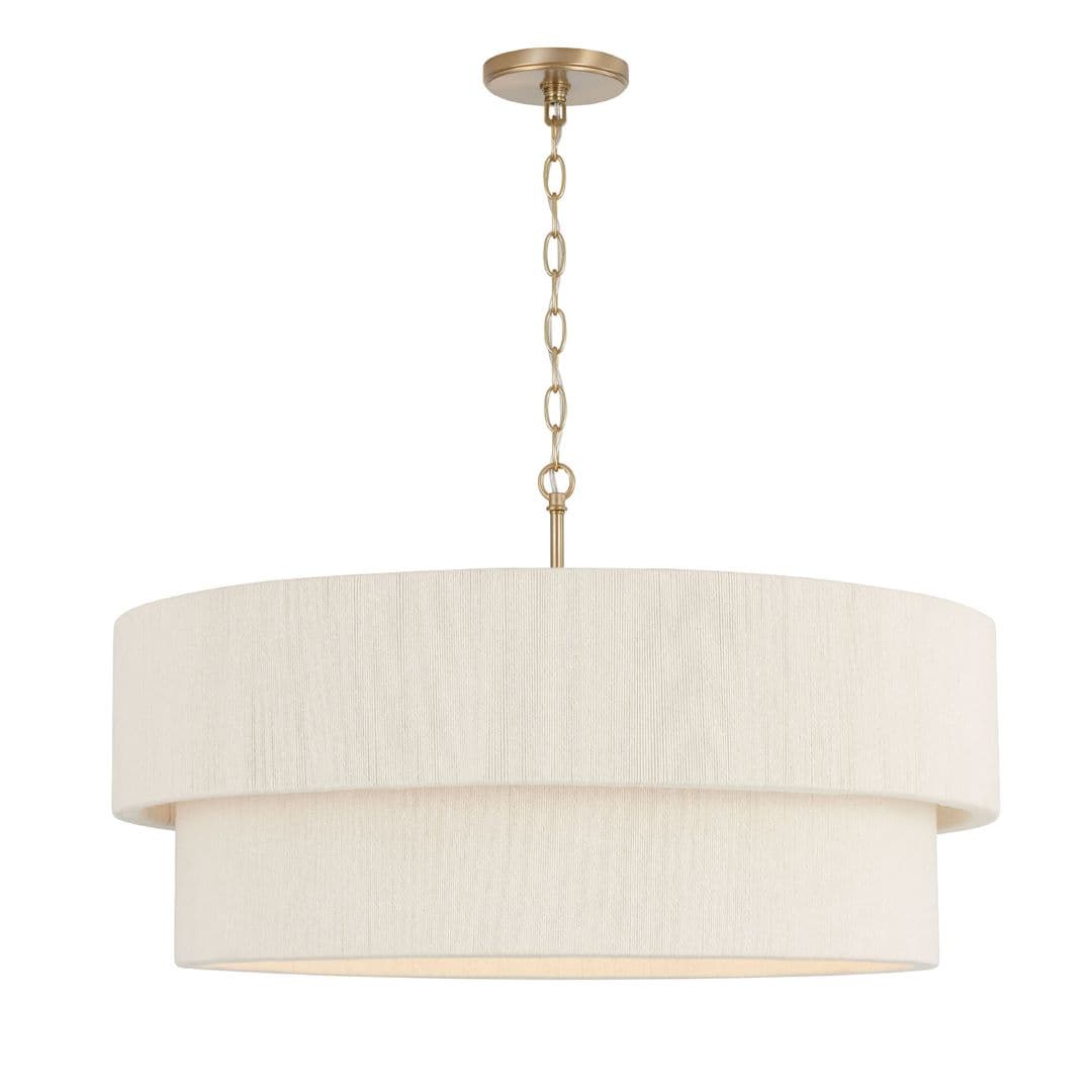 Timmering 4 Light Pendant - Large in Matte Brass-img-5