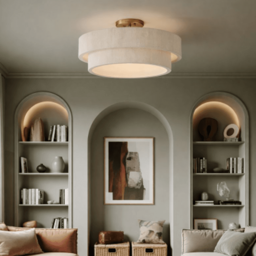 Timmering 4 Light Pendant - Large in Matte Brass-img-6