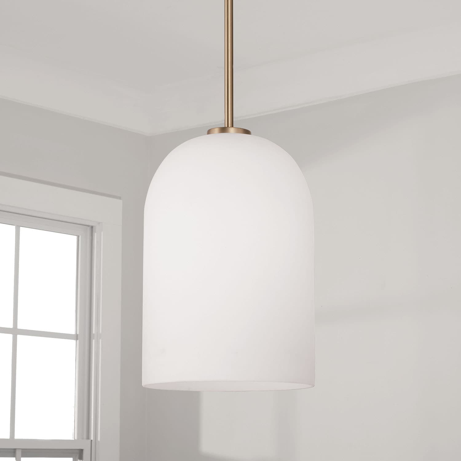 Brianna 1 Light Pendant in Aged Brass-img-1