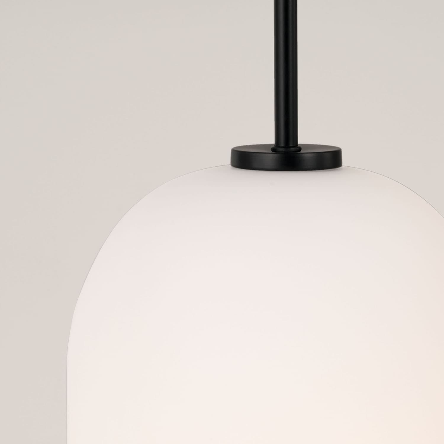 Brianna 1 Light Pendant in Matte Black-img-2