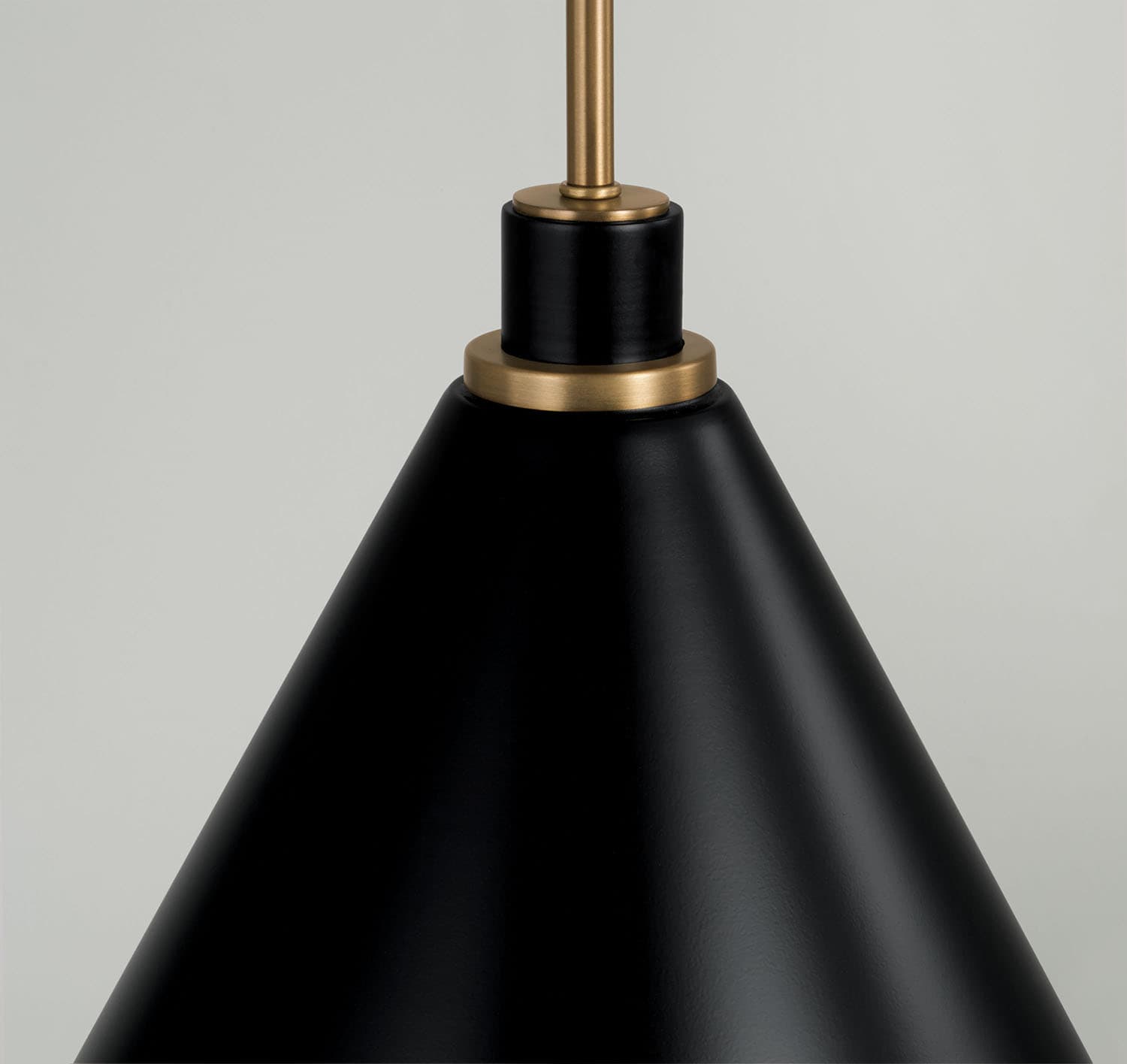 Barrett 1 Light Pendant in Aged Brass and Black-img-3