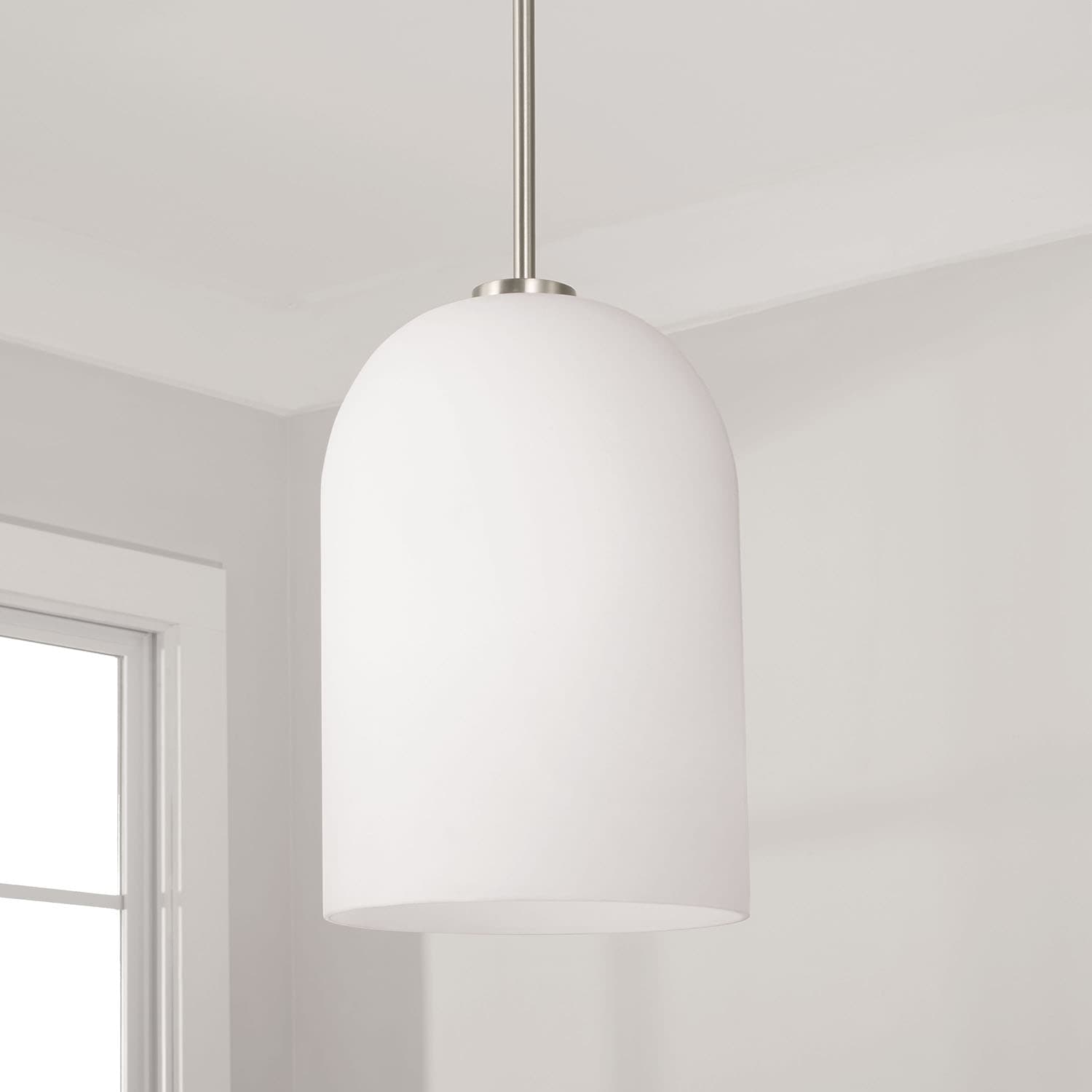 Brianna 1 Light Pendant in Brushed Nickel-img-1
