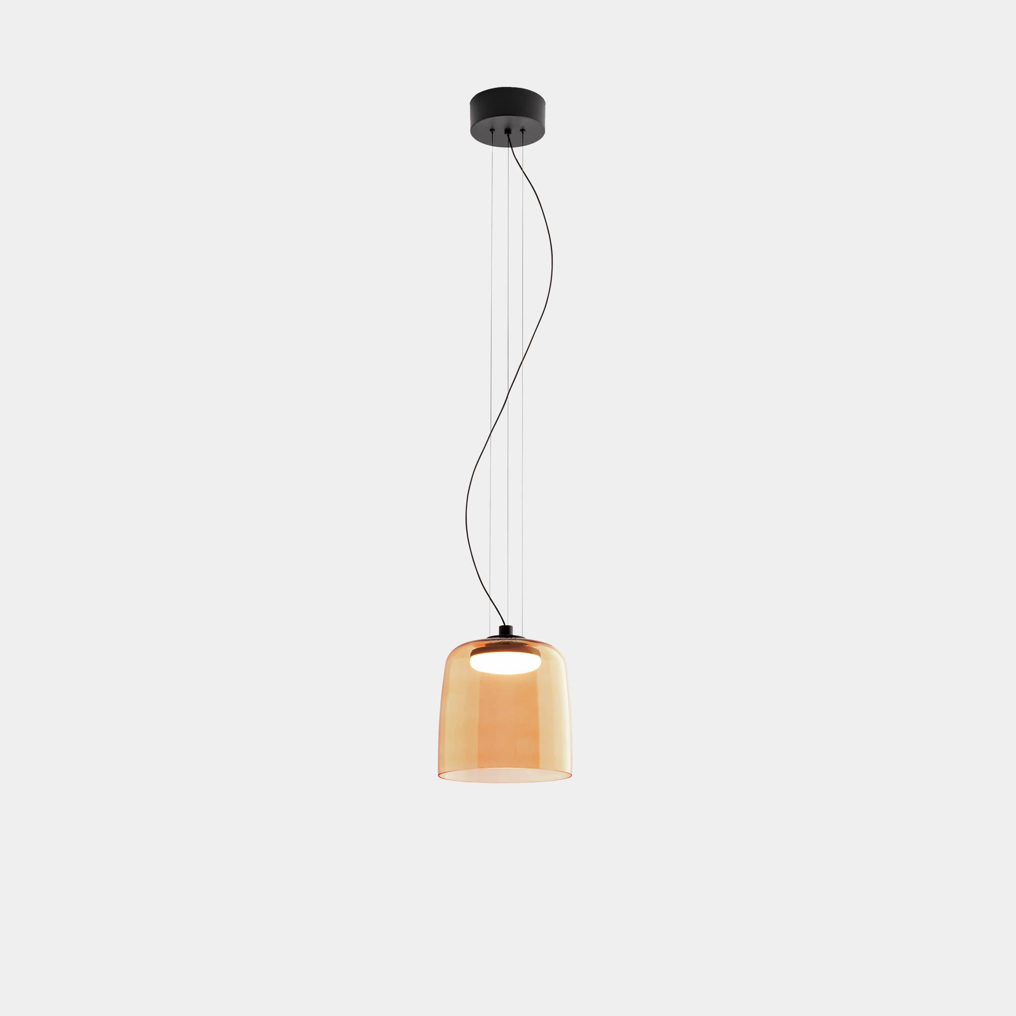 Lark 1 Shade Pendant - 22 cm in Amber-img-1
