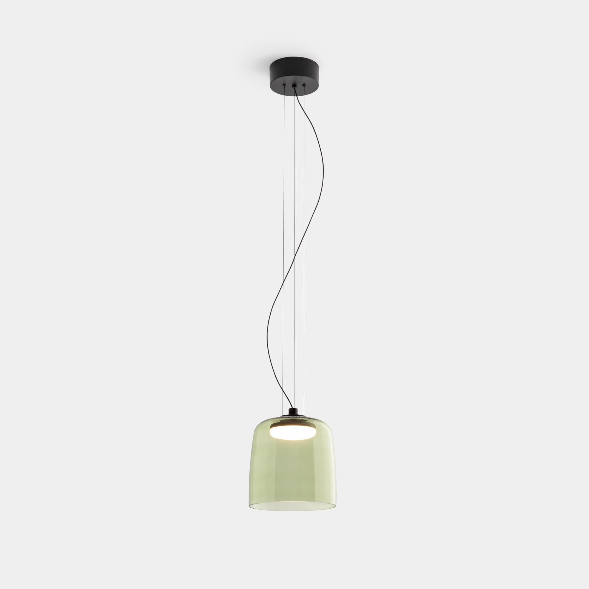 Lark 1 Shade Pendant - 22 cm in Green-img-1