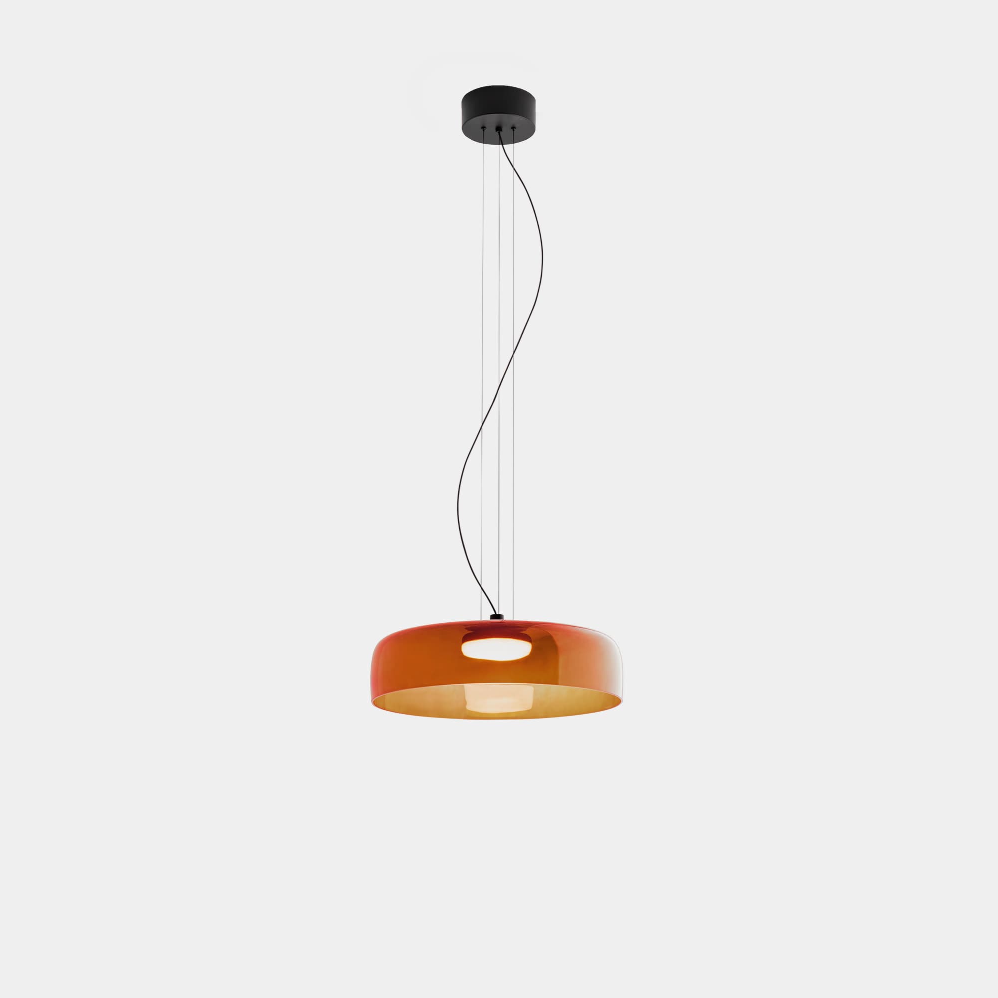 Lark 1 Shade Pendant - 42 cm in Amber-img-3