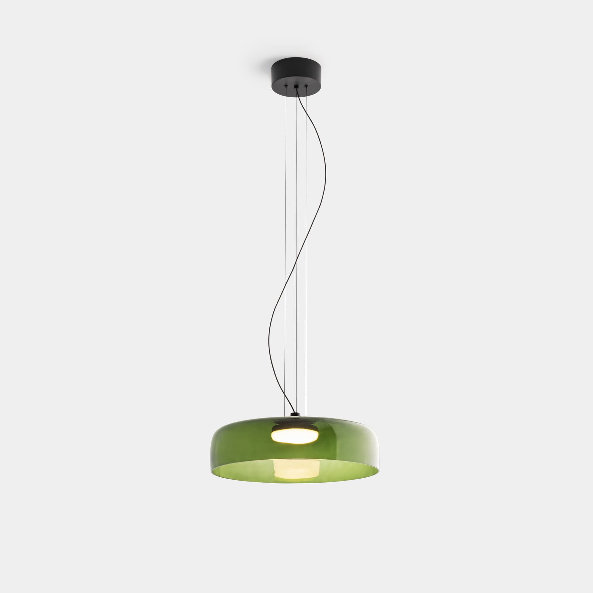 Lark 1 Shade Pendant - 42 cm in Green-img-1