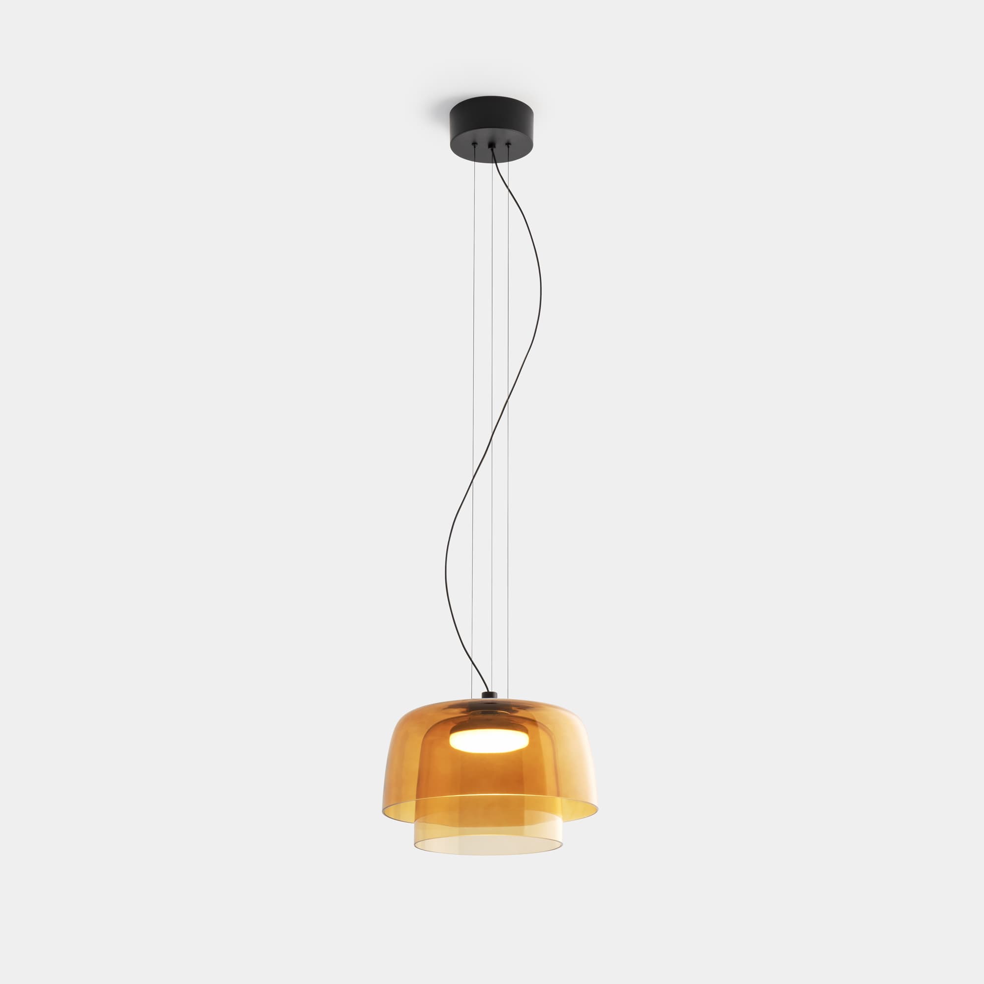 Lark 2 Shade Pendant - 32 cm in Amber-img-1