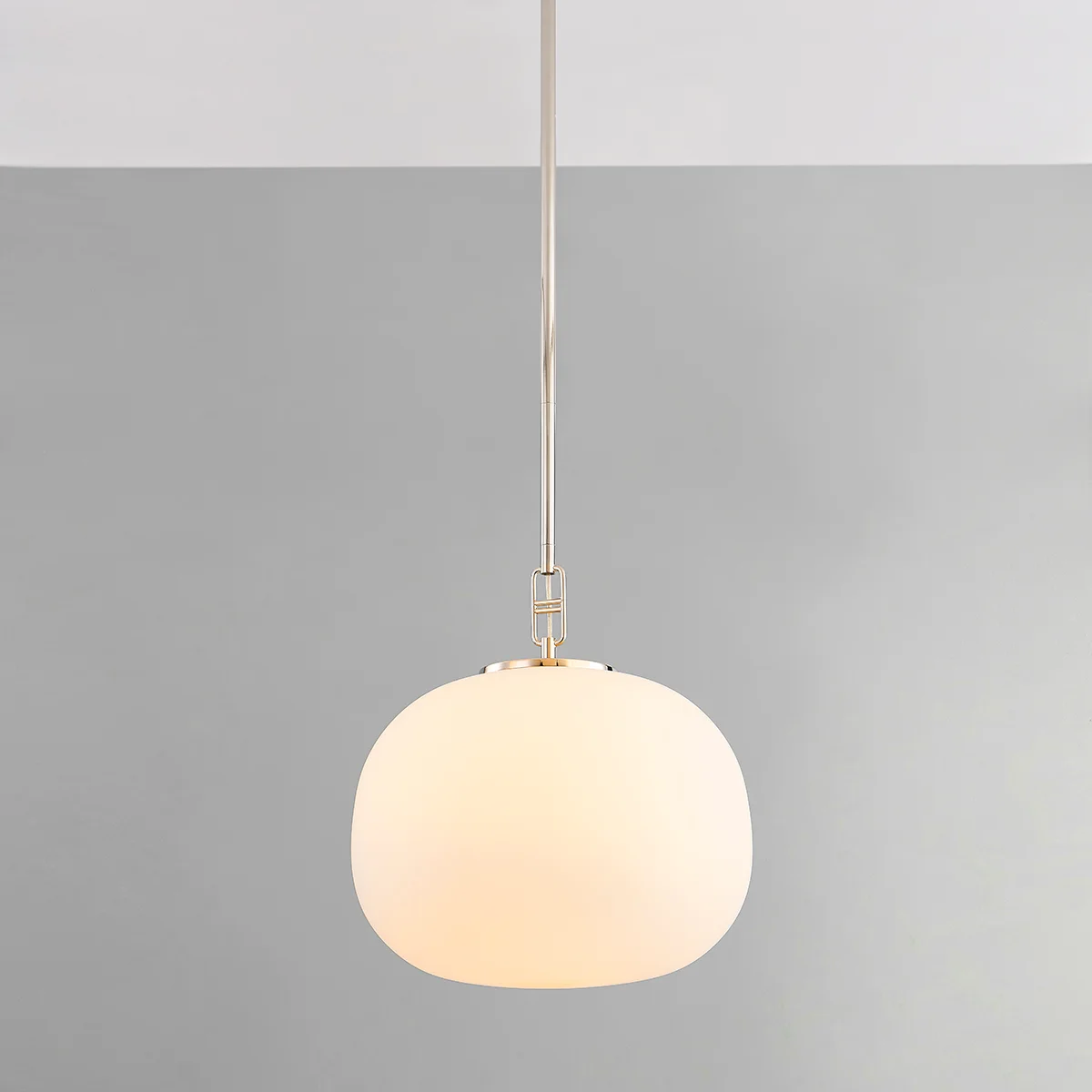 Finlay 1 Light Pendant - Large in Polished Nickel-img-1