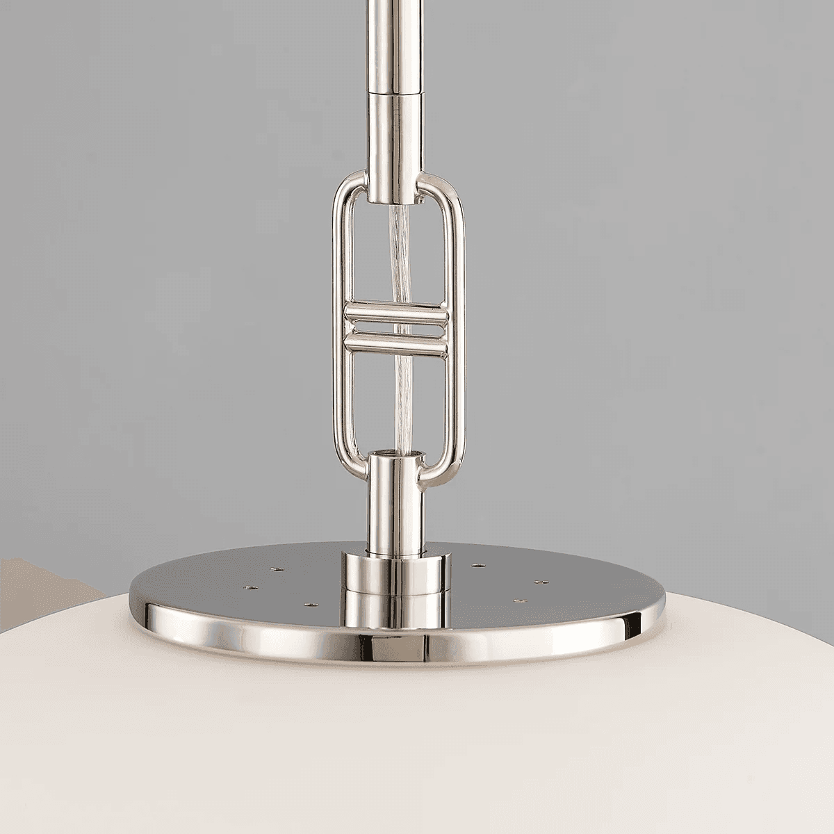 Finlay 1 Light Pendant - Large in Polished Nickel-img-2