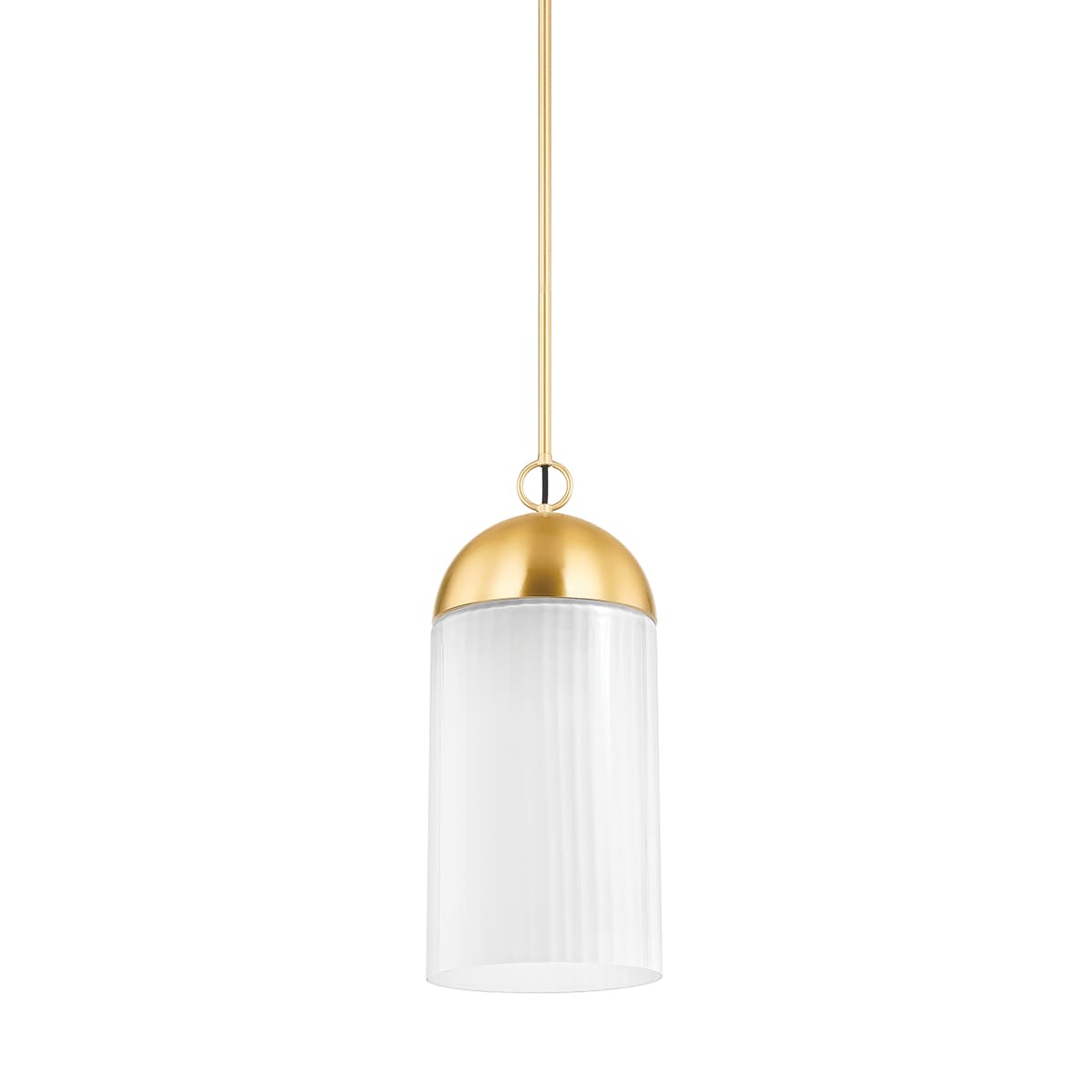 Lumi 1 Light Pendant in Aged Brass-img-3
