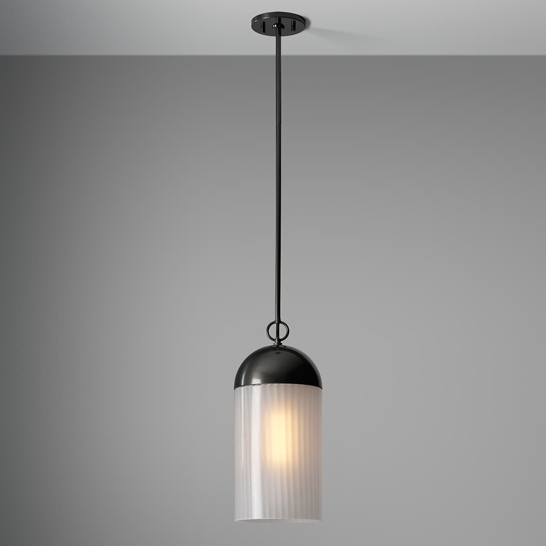 Lumi 1 Light Pendant in Old Bronze-img-1