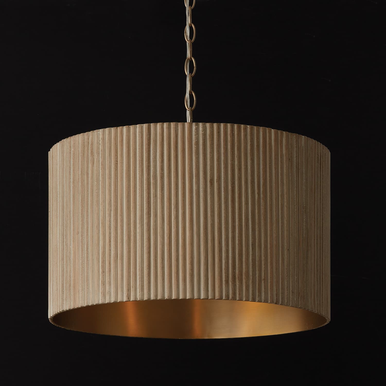 Cody 3 Light Pendant in White Wash & Matte Brass-img-5