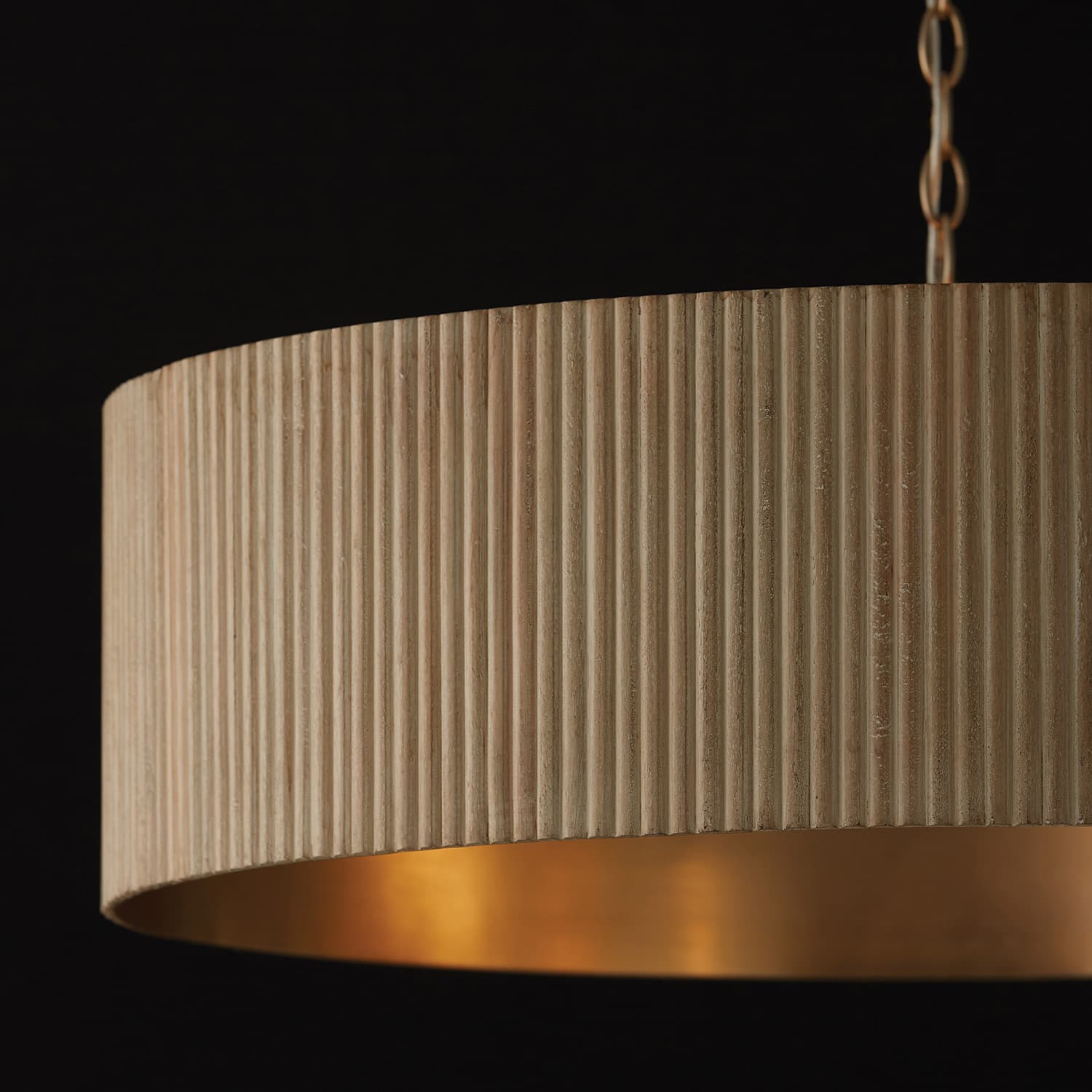 Cody 4 Light Pendant in White Wash & Matte Brass-img-1