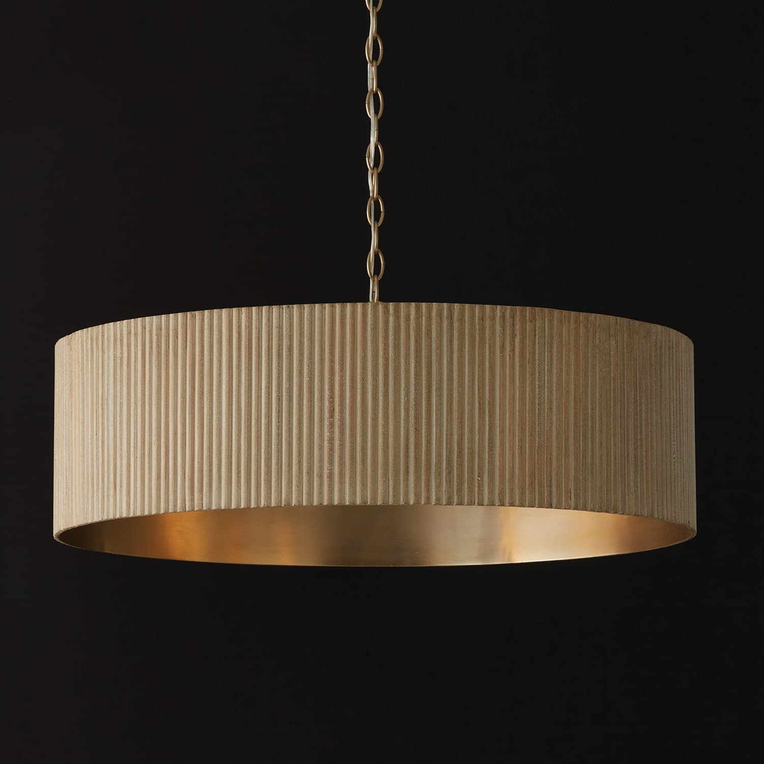 Cody 4 Light Pendant in White Wash & Matte Brass-img-4