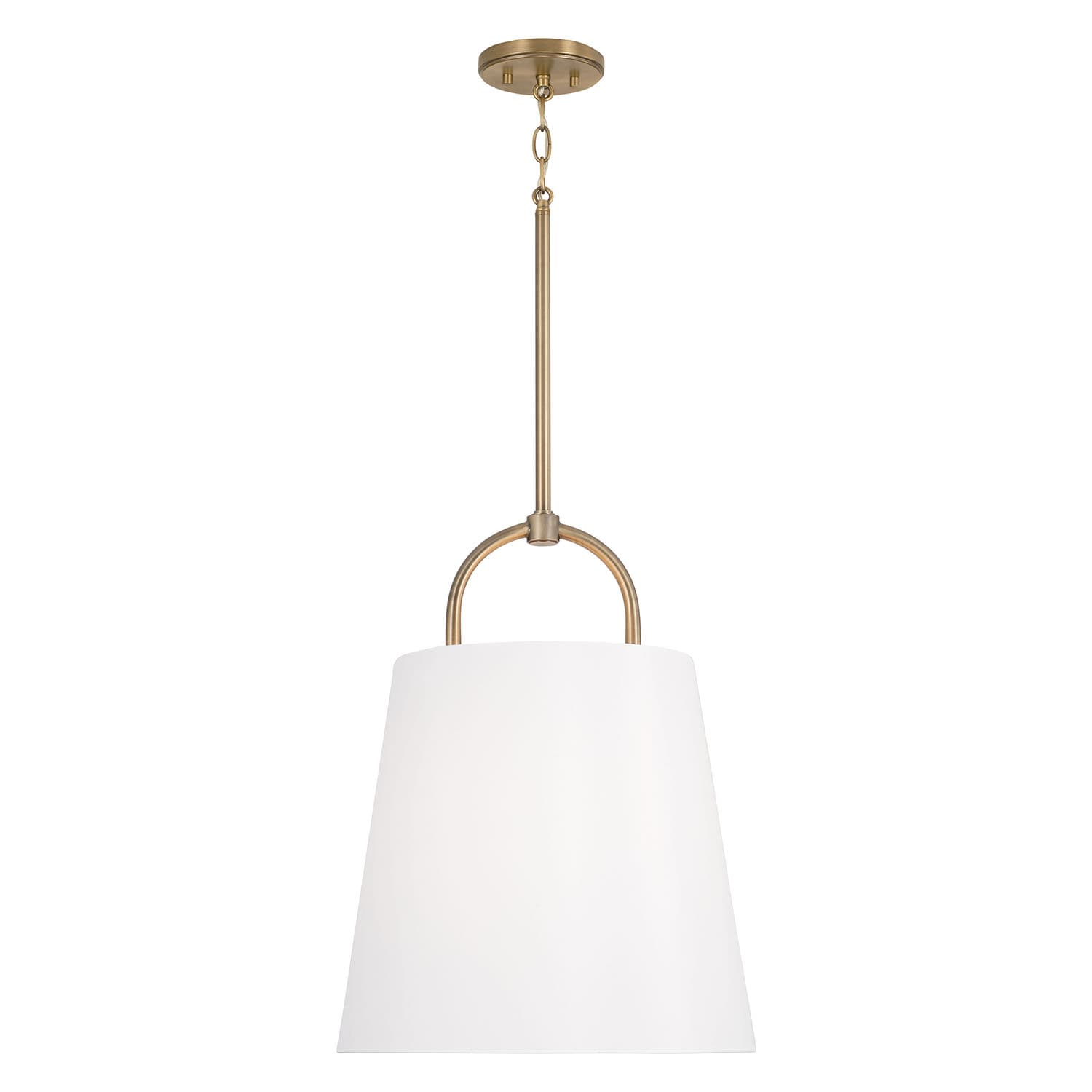 Winnie 1 Light Pendant - Large in Aged Brass-img-3