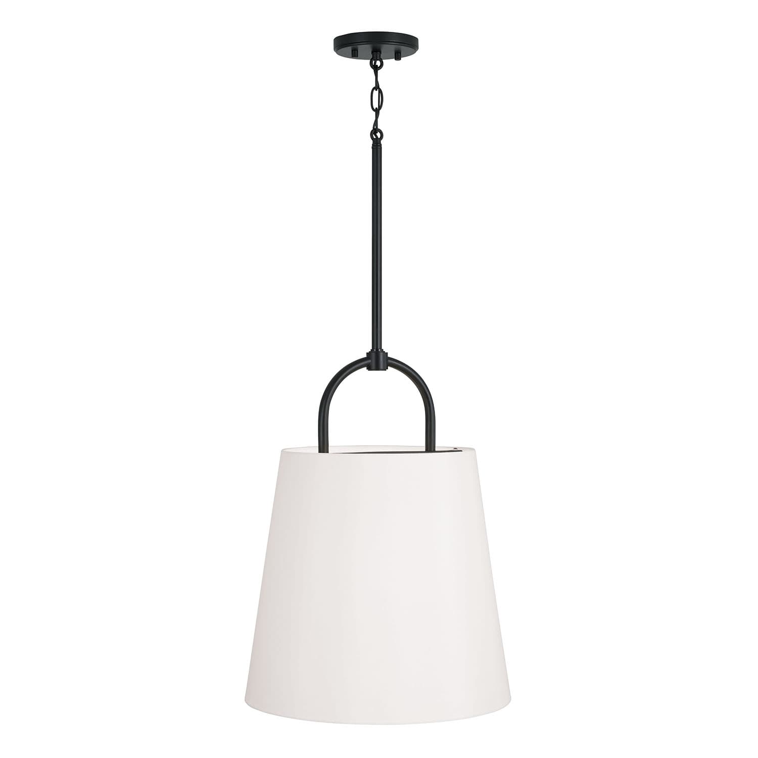 Winnie 1 Light Pendant - Large in Matte Black-img-4