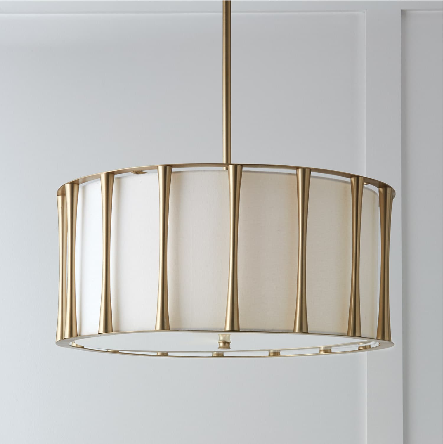Bridge 4 Light Pendant In Matte Brass-img-1
