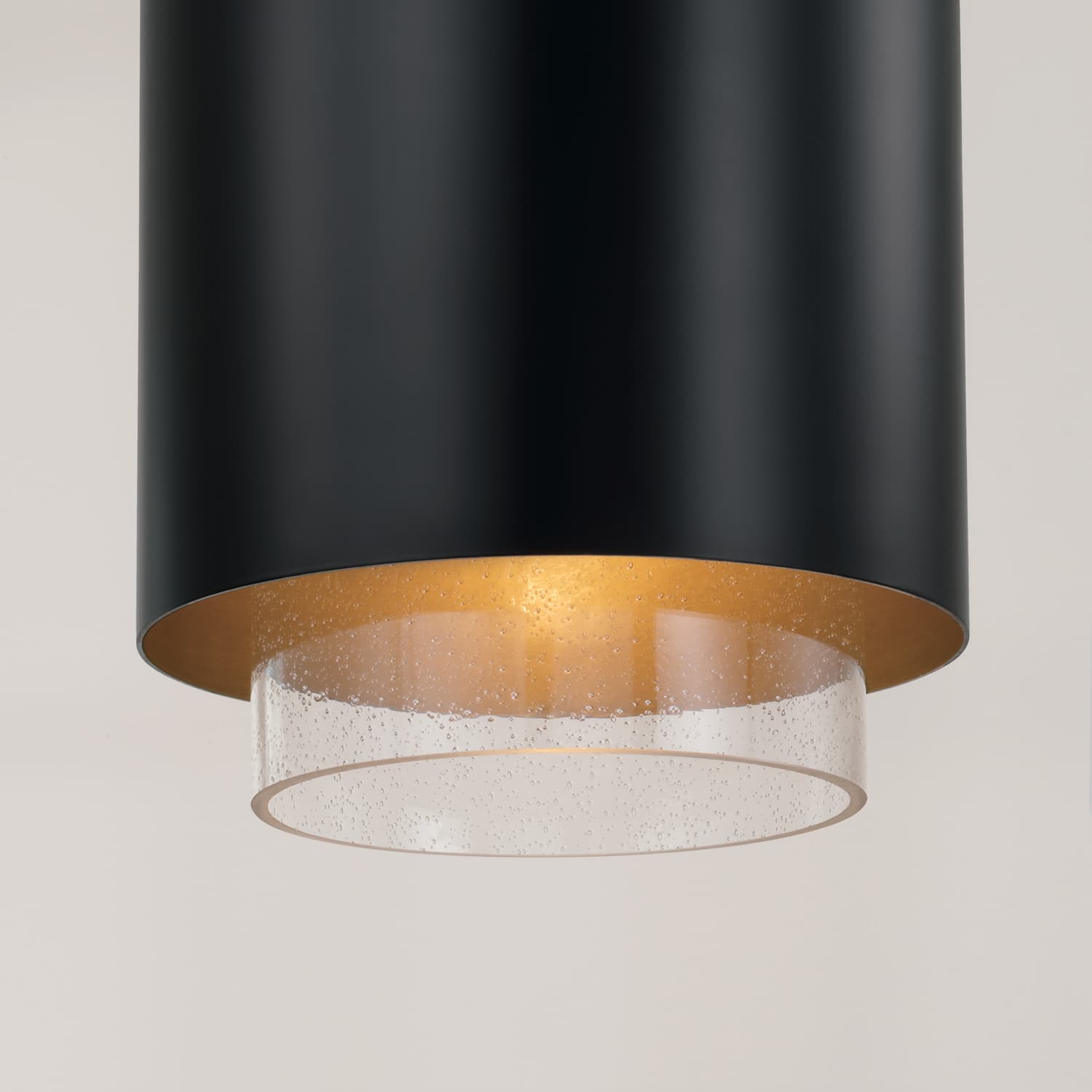 Swell 1 Light Pendant In Matte Brass & Black-img-3