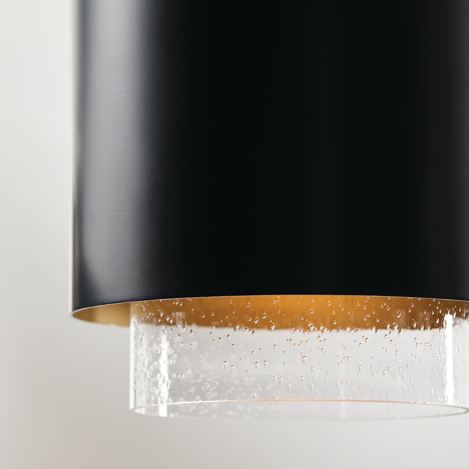 Swell 1 Light Pendant In Matte Brass & Black-img-4