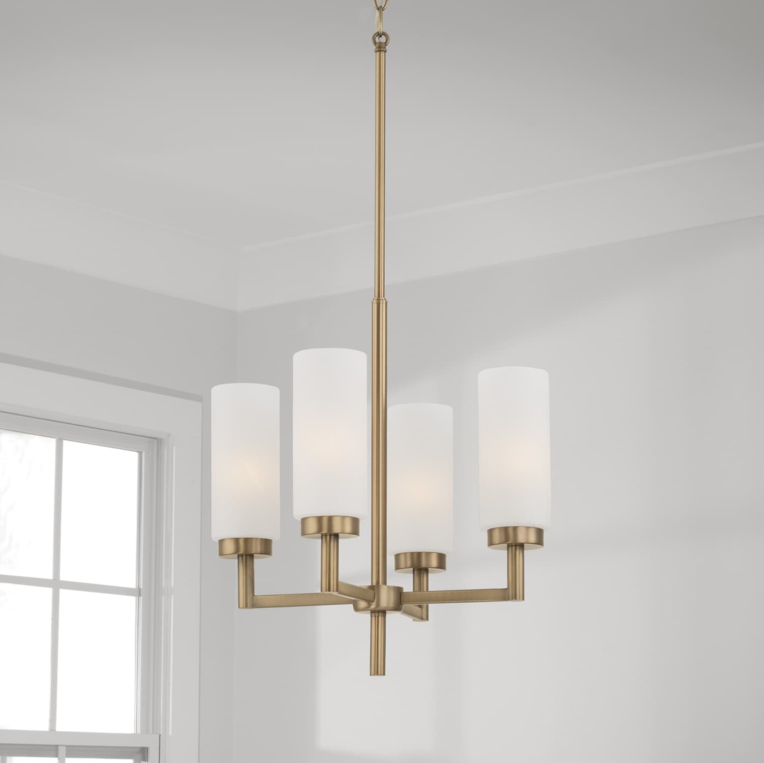 Oakland 4 Light Pendant in Aged Brass-img-1