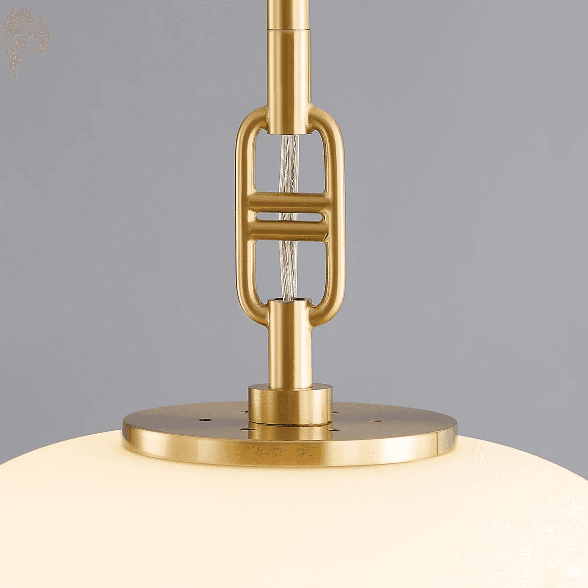 Finlay 1 Light Pendant - Large In Aged Brass-img-2