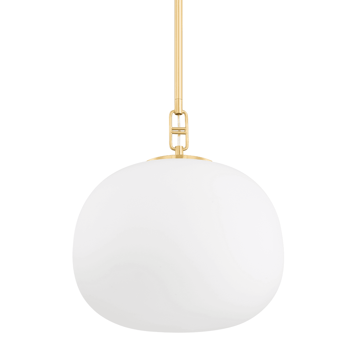 Finlay 1 Light Pendant - Large In Aged Brass-img-3
