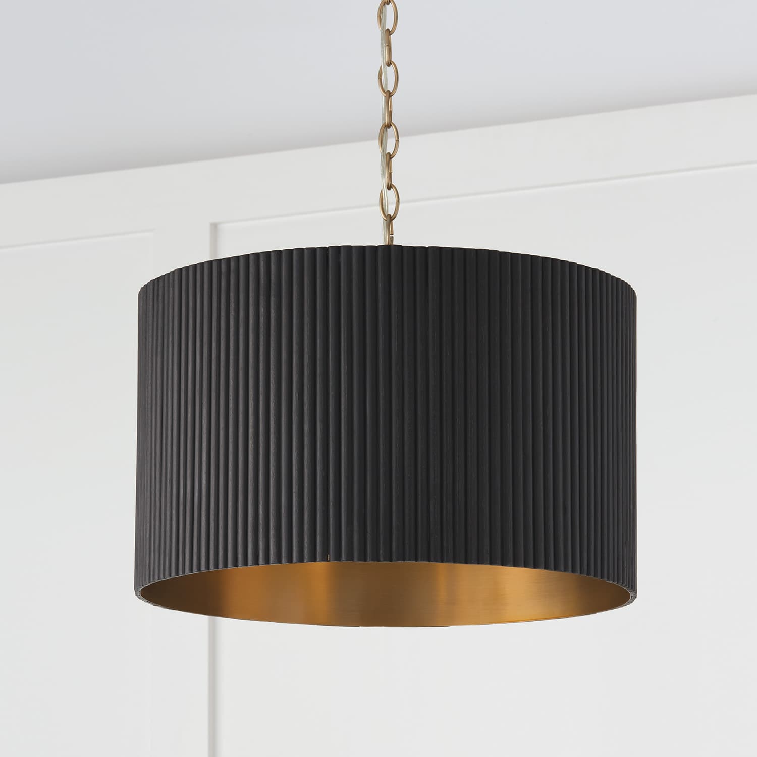 Cody 3 Light Pendant In Black Stain & Matte Brass-img-1