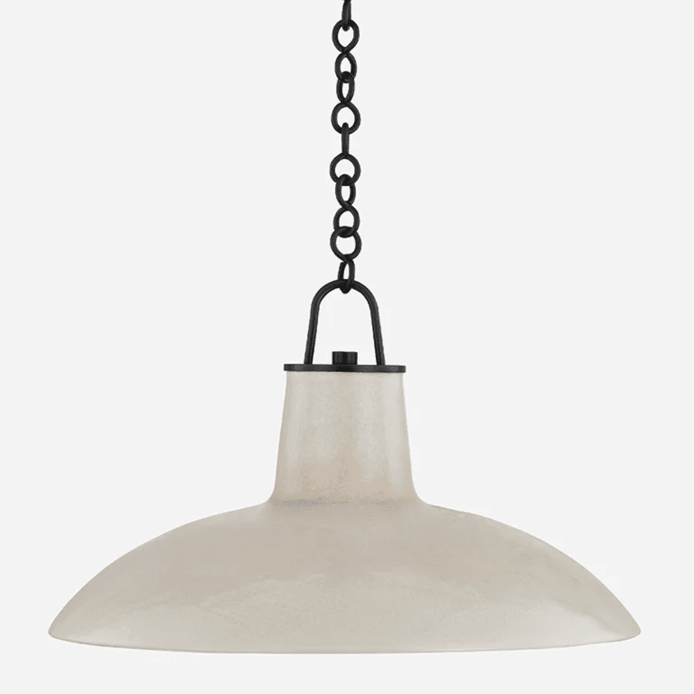 Potter 1 Light Pendant In Distressed Bronze & Ceramic Ivory Crackle-img-2