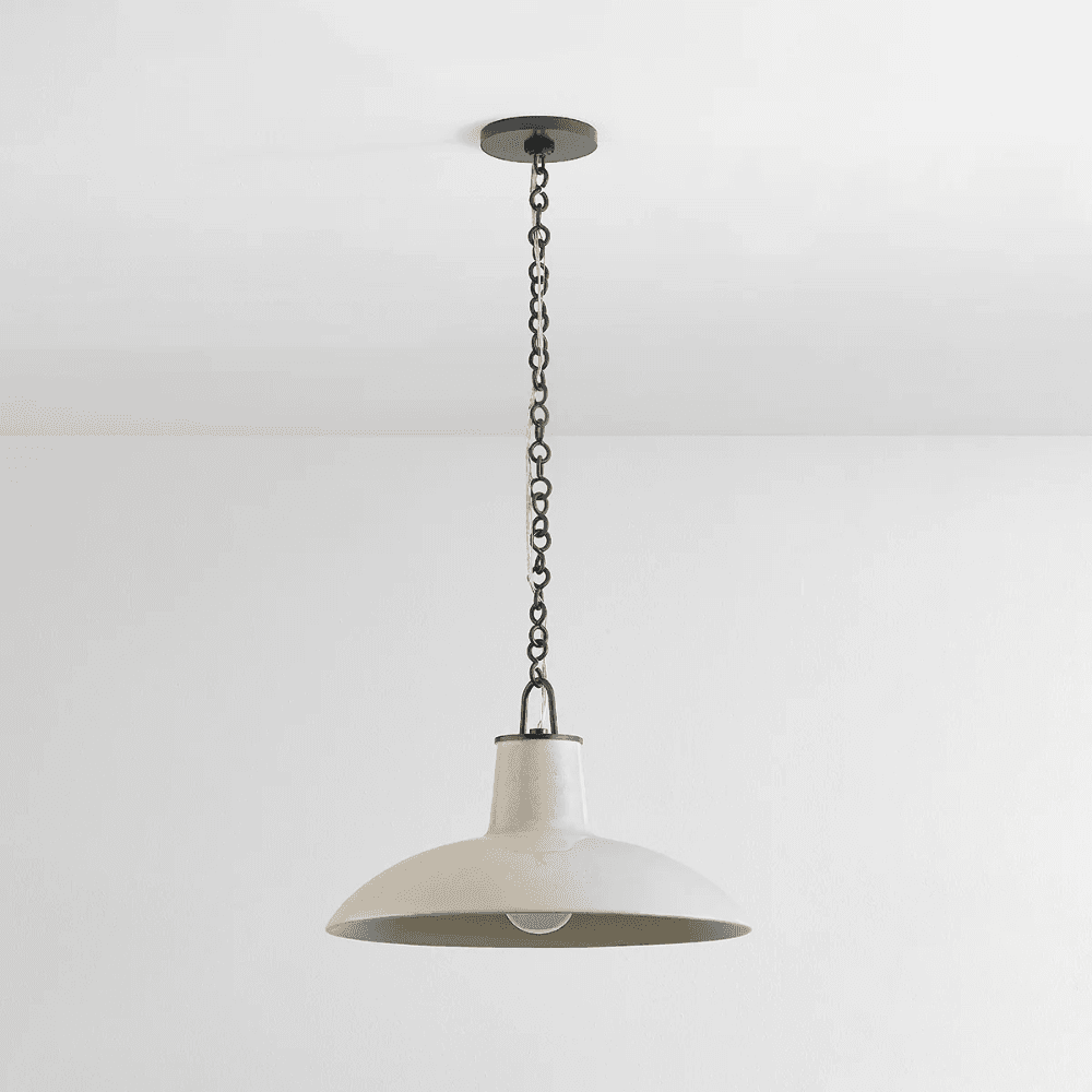 Potter 1 Light Pendant In Distressed Bronze & Ceramic Ivory Crackle-img-5