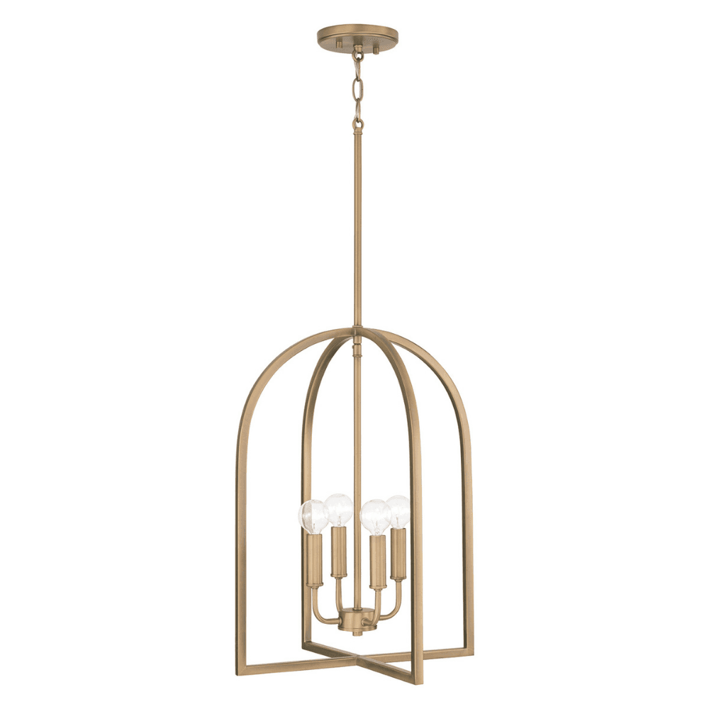Brianna 4 Light Pendant in Aged Brass-img-3