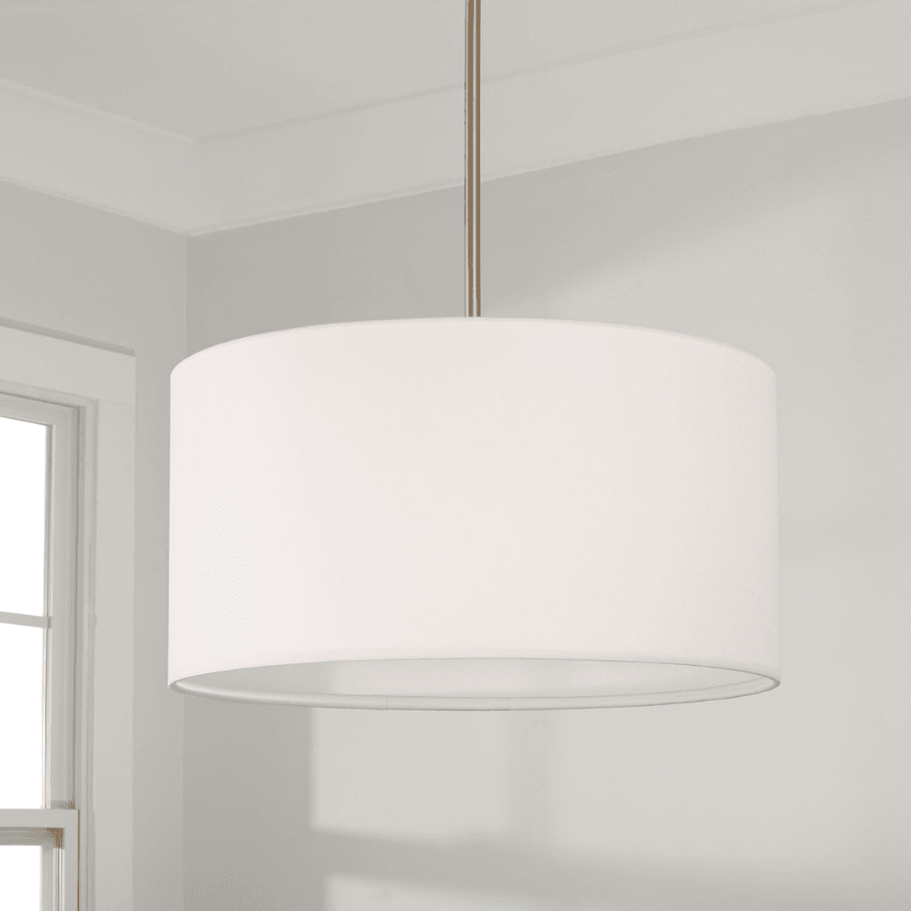 Winnie 3 Light Drum Pendant in Aged Brass-img-1